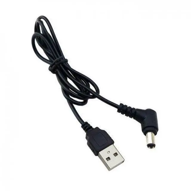 Alt view image 4 of 7 - USB 2.0 A Type Male to Right Angled 90 Degree 5.5 x 2.5mm DC 5V Power Plug Barrel Connector Charge Cable