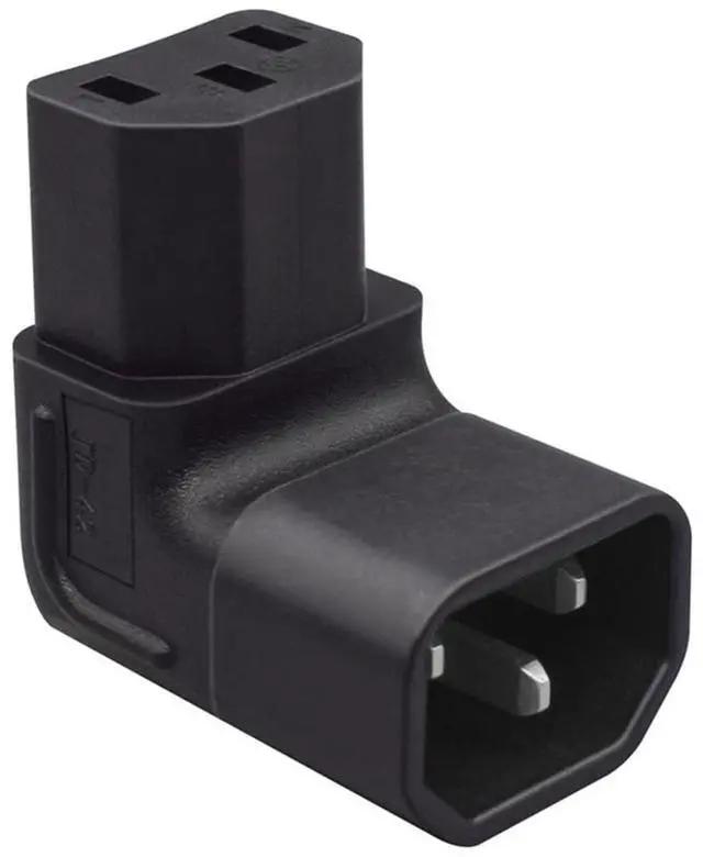 Main image of IEC Male C14 to Down Right Angled 90 Degree IEC Female C13 Power Extension Adapter AC Converter