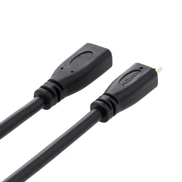 Alt view image 4 of 7 - HDMI 1.4 Type D Micro HDMI Male to Micro HDMI Female M/F Extension Cable 30cm