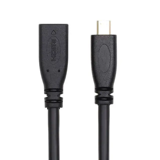 Alt view image 7 of 7 - HDMI 1.4 Type D Micro HDMI Male to Micro HDMI Female M/F Extension Cable 30cm