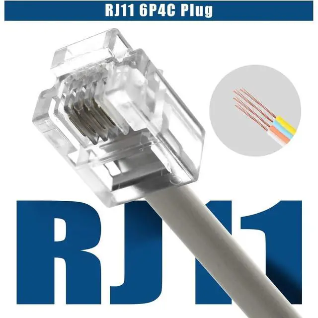 Alt view image 5 of 7 - 5 Way Outlet 6P4C RJ11 RJ12 Telephone Phone Modular Jack Line Splitter Adapter Beige 1-in-5-out