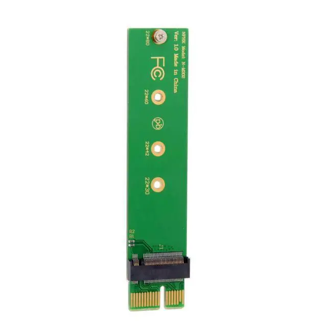 Alt view image 3 of 7 - NGFF M-Key NVME AHCI SSD to PCI-E 3.0 1x x1 Vertical Adapter for XP941 SM951 PM951 960 EVO SSD