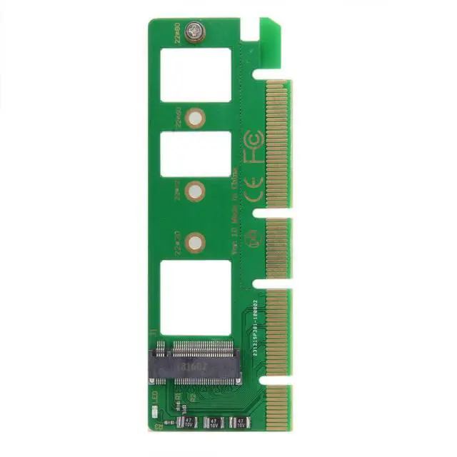 Alt view image 2 of 6 - NGFF M-Key NVME AHCI SSD to PCI-E 3.0 16x x4 Adapter for XP941 SM951 PM951 A110 m6e 960 EVO SSD
