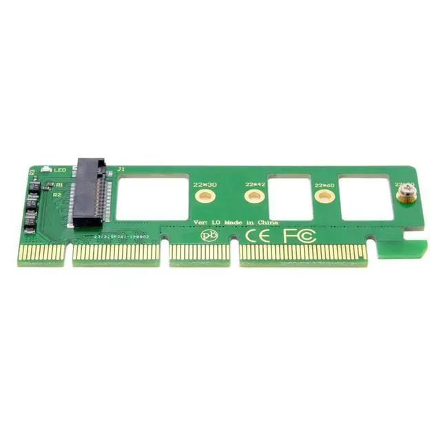 Alt view image 5 of 6 - NGFF M-Key NVME AHCI SSD to PCI-E 3.0 16x x4 Adapter for XP941 SM951 PM951 A110 m6e 960 EVO SSD