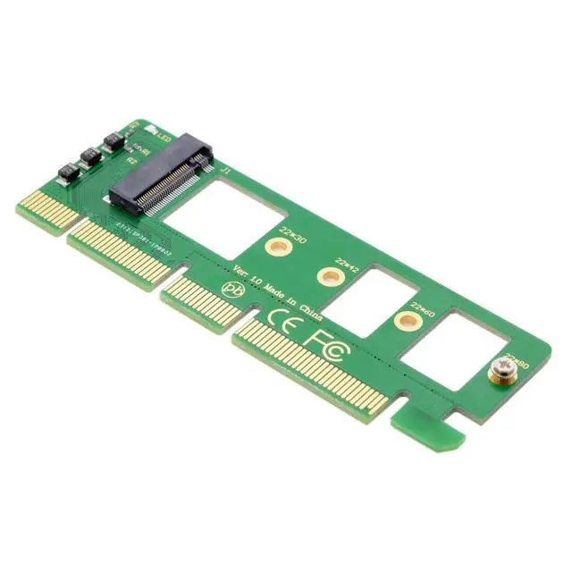 Alt view image 6 of 6 - NGFF M-Key NVME AHCI SSD to PCI-E 3.0 16x x4 Adapter for XP941 SM951 PM951 A110 m6e 960 EVO SSD