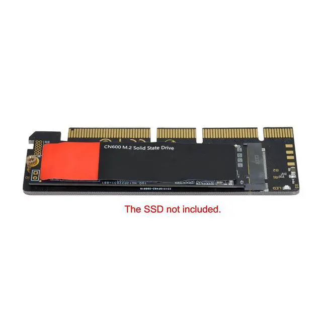 Alt view image 6 of 7 - NGFF M-Key NVME M.2 SSD to PCI-E Express 3.0 16x X4 Adapter Without Bracket Black