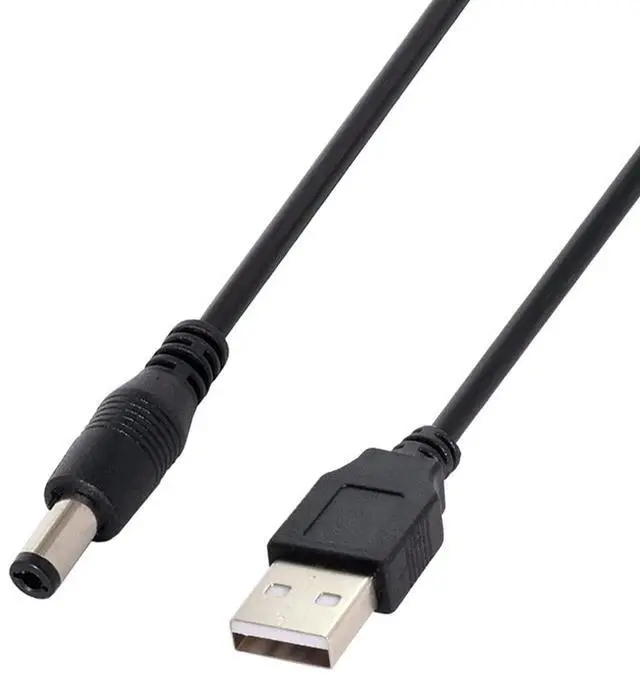 Alt view image 6 of 7 - USB 2.0 Male A Type to 5.5 x 2.5mm DC 5V Power Plug Barrel Connector Charge Cable 80cm
