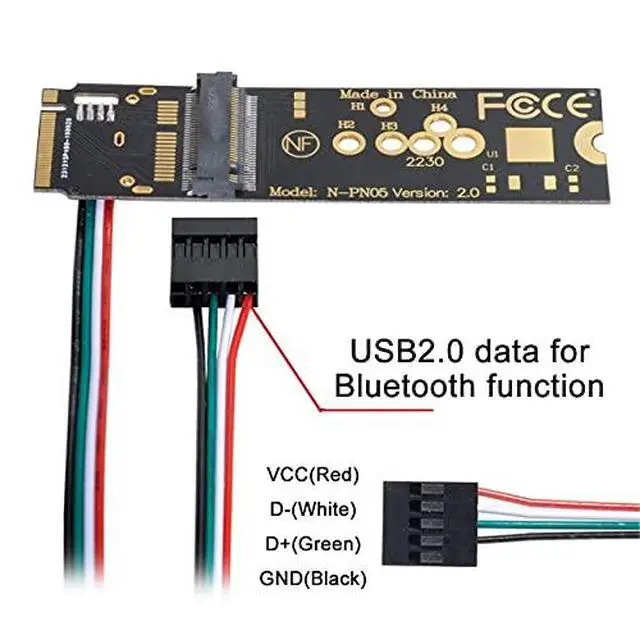 Alt view image 7 of 7 - NGFF A/E-Key WiFi Card to M.2 NGFF Key-M NVME SSD Adapter for AX200 6 5.1