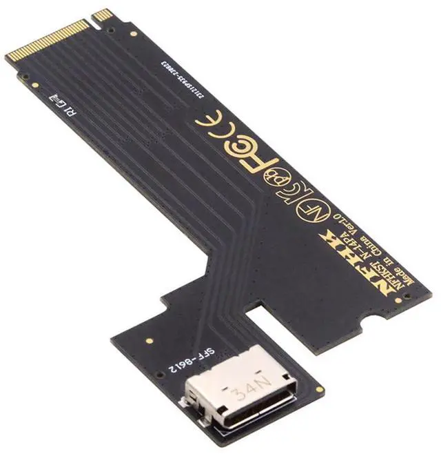 Main image of M.2 M-Key PCI-E 4.0 to SFF-8612 SFF-8611 Oculink Host Adapter for 2022 2023 ThinkBook 14+ External Graphics Card & SSD