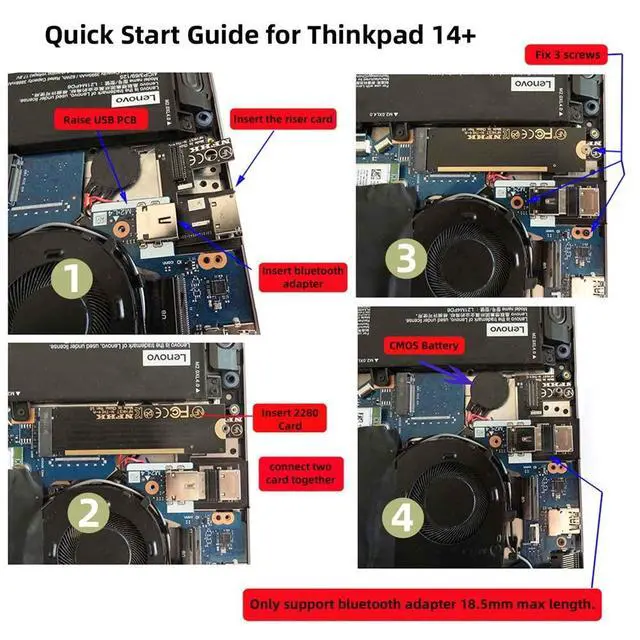 Alt view image 4 of 7 - PCI-E 3.0 M.2 M-Key to Oculink SFF-8611 SFF-8612 Host Adapter for ThinkBook 14+ External Graphics Card & SSD