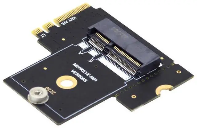 Main image of PCI Express NGFF Key A+E Male to Female Low Profile 90 Degree Right Angled Adapter Extension Card Riser