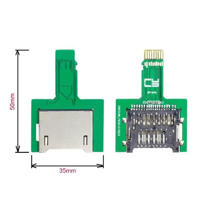 Alt view image 2 of 7 - TF Micro SD Male Extender to SD Card Female Extension Adapter PCBA SD/SDHC/SDXC UHS-III UHS-3 UHS-2