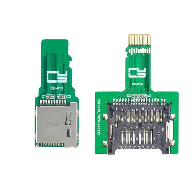 Alt view image 3 of 7 - 2pcs TF Micro SD Male Extender to SD Card Female Extension Adapter PCBA SD/SDHC/SDXC UHS-III UHS-3 UHS-2