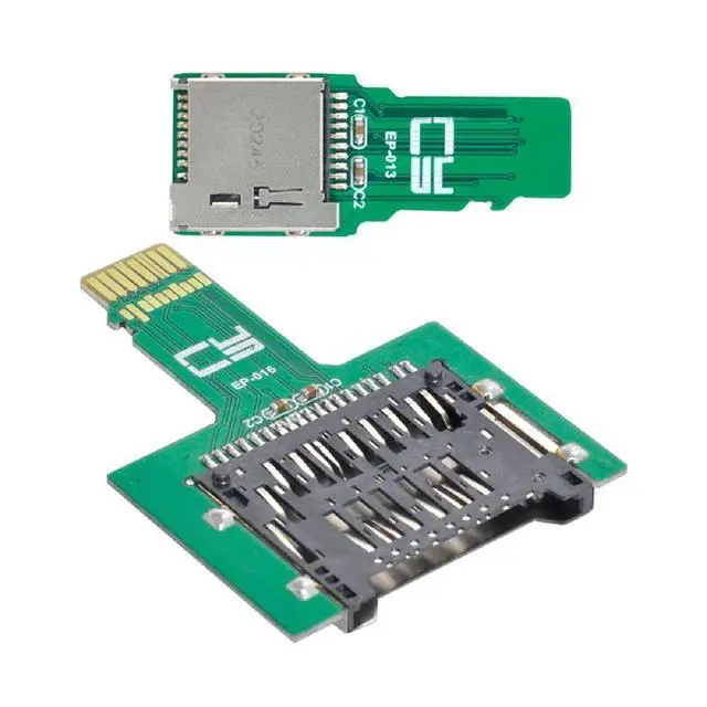 Alt view image 4 of 7 - 2pcs TF Micro SD Male Extender to SD Card Female Extension Adapter PCBA SD/SDHC/SDXC UHS-III UHS-3 UHS-2