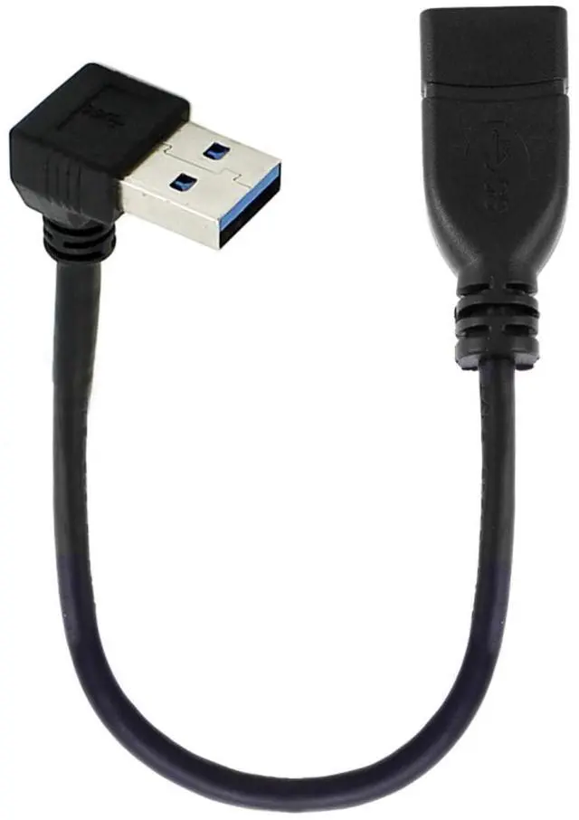 Main image of USB 3.0 Type-A Male to USB 3.0 Type-A Female Extension Cable 20cm 5Gbps 90 Degree (Up Angled)
