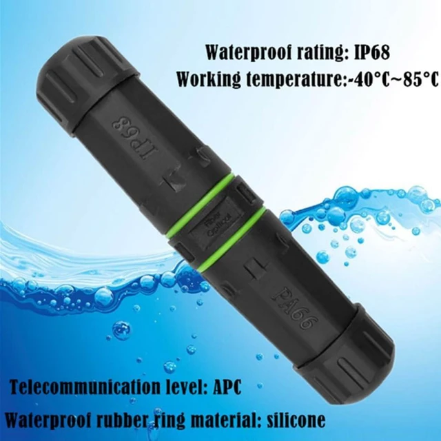 Alt view image 7 of 7 - IP68 Waterproof M20 Locking SC Female to SC Female Singlemode Fiber Optic Patch Internet Networking Extension Adapter Coupler