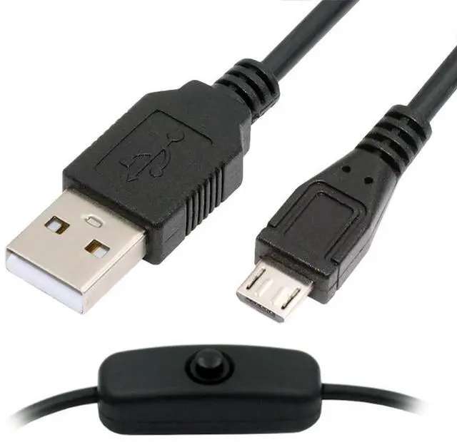 Main image of USB2.0 Power Switch Cable Micro USB to Type-A with On Off Power Switch Button Micro 5Pin for DC 5V Desk Lamp Fan Camera 1.5M