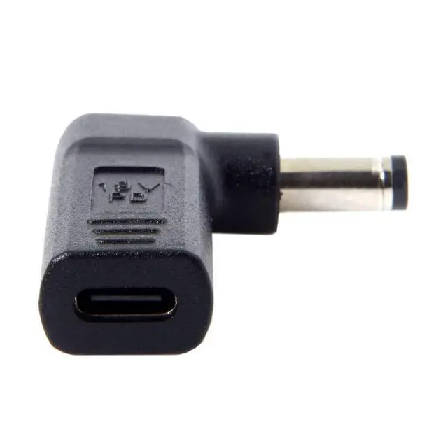 Alt view image 5 of 6 - USB 3.1 Type C USB-C to DC 20V 5.5x2.1mm Adapter PD Emulator Trigger 90 Degree Angled