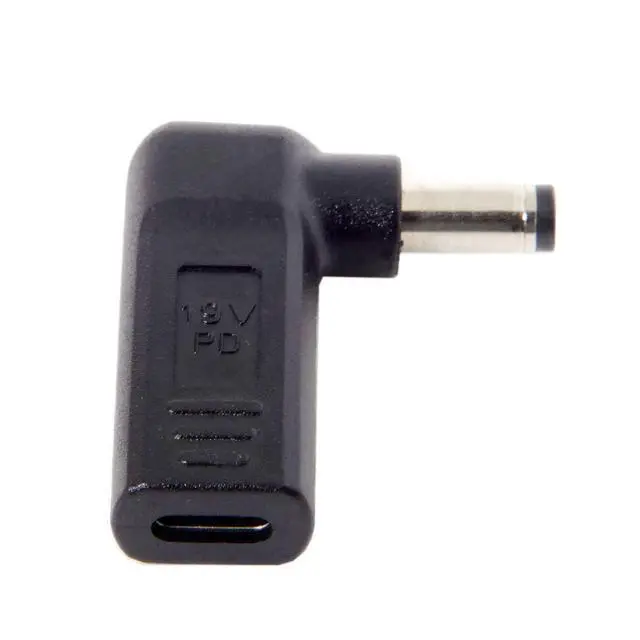 Alt view image 3 of 6 - USB 3.1 Type C USB-C to DC 20V 5.5x2.1mm Adapter PD Emulator Trigger 90 Degree Angled