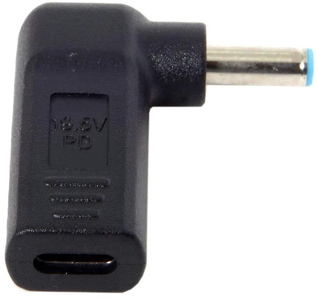 Alt view image 2 of 6 - USB 3.1 Type C USB-C to DC 4.5x3.0mm Adapter PD Emulator Trigger 90 Degree Angled