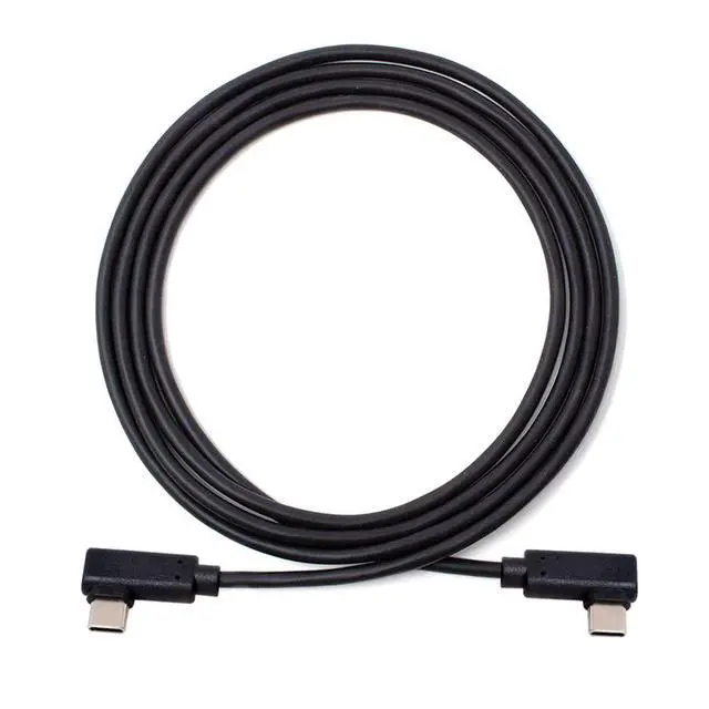 Alt view image 6 of 6 - USB-C Type-C to Type-C Cable Gen2 10Gbps 65W Dual 90 Degree Left Right Angled Type 1M