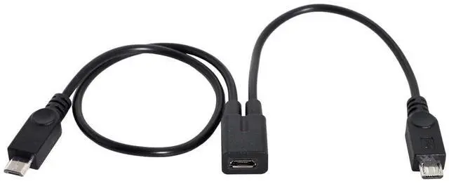 Main image of Micro USB Female to 2X Micro USB Male Splitter Extension Charge Cable for S5 i9600 S4 I9500 Note2 N7100 S3 I9300 S2 9100