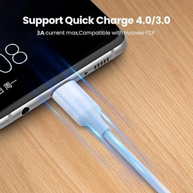Alt view image 2 of 7 - Type-C USB-C Male to Male USB 2.0 Version Data Cable Support PD 65W for Laptop & Phone White 2M