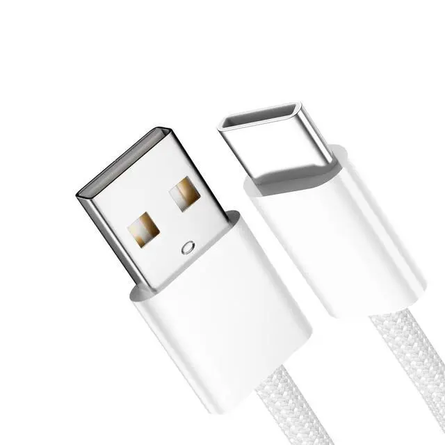 Main image of 5V3A Type C USB-C Male to Type-A Male 15W Power 480Mbps Data Cable White Sleeve for Phone & Tablet 1M