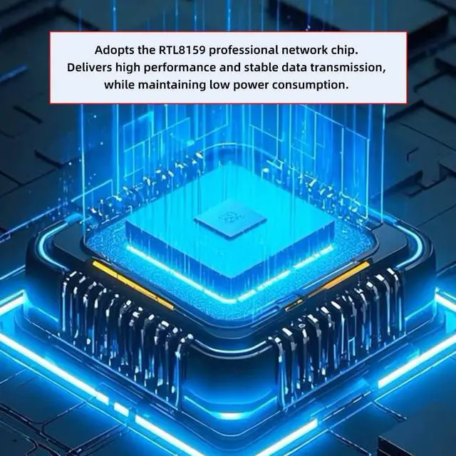 Alt view image 7 of 7 - USB4 USB3.2 Gen2 USB-C Type-C to 10Gbps GBE Gigabit 10000Mbps 5Gbps 2.5Gbps Ethernet Network LAN Cable Adapter RTL8159 for Desktop Laptop NAS