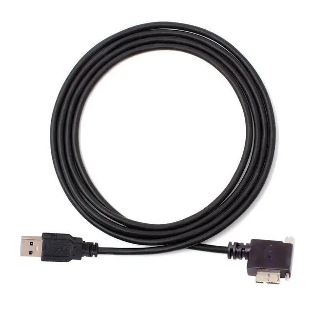 Alt view image 4 of 7 - 1.2m 90 Degree Right Angled Micro USB Screw Mount to 3.0 Data Cable for Industrial Camera