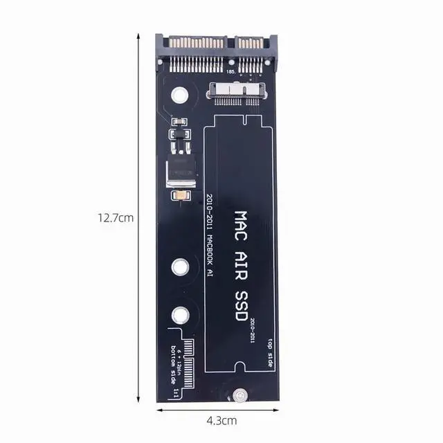 Alt view image 7 of 7 - USB 3.0 to 12+6pin SSD HDD to SATA 22Pin Hard Disk Cartridge Drive for Air Pro 2010 2011 Air A1369 A1370 SSD