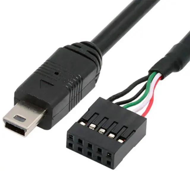 Main image of 9pin 10pin USB 2.0 Motherboard Header to Mini USB 5Pin Cable for Mini Monitor Sensor Panel Camera 50cm