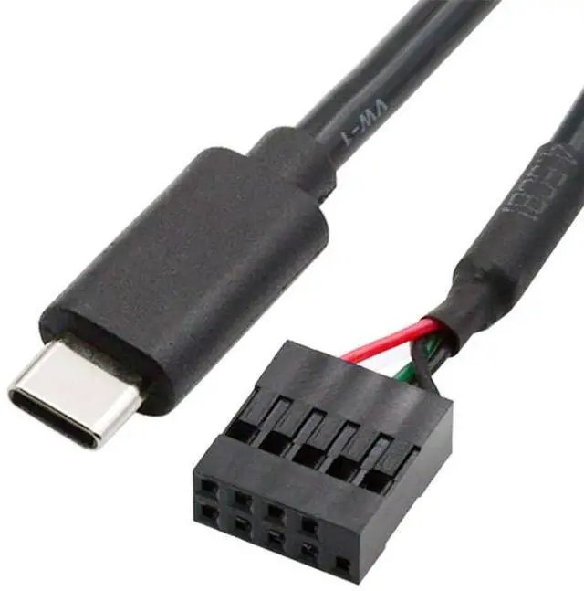 Main image of 9pin 10pin USB 2.0 Motherboard Header to Type-C USB-C Cable for Mini Monitor Sensor Panel Camera 50cm