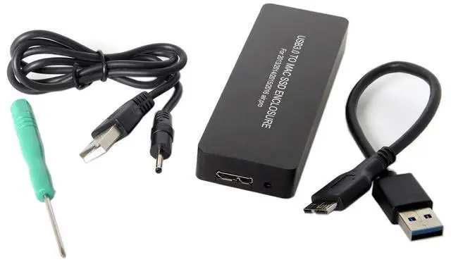 Alt view image 5 of 7 - Type-C USB-C to 16+12 Pin Mobile Box HDD Enclosure for Air Pro 2013 2014 2015 2016 SSD Portable Case