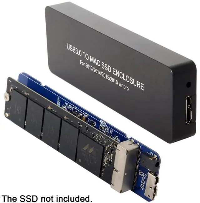 Alt view image 6 of 7 - Type-C USB-C to 16+12 Pin Mobile Box HDD Enclosure for Air Pro 2013 2014 2015 2016 SSD Portable Case