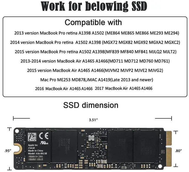 Alt view image 2 of 7 - Type-C USB-C to 16+12 Pin Mobile Box HDD Enclosure for Air Pro 2013 2014 2015 2016 SSD Portable Case