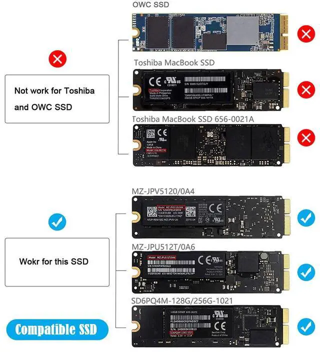 Alt view image 4 of 7 - Type-C USB-C to 16+12 Pin Mobile Box HDD Enclosure for Air Pro 2013 2014 2015 2016 SSD Portable Case