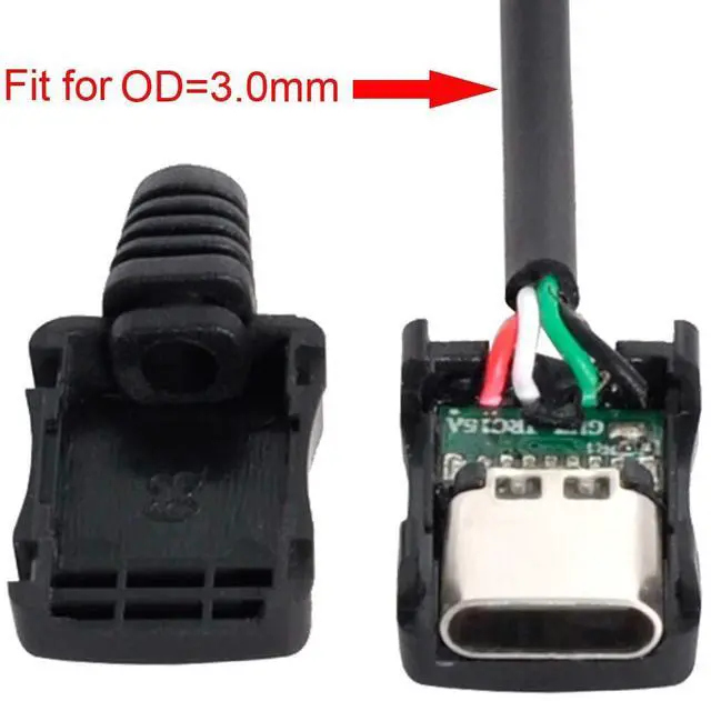Alt view image 4 of 7 - 10set DIY 4pin USB 2.0 Type C Female Socket Connector SMT Type with PC Board & Housing & 3.0mm SR