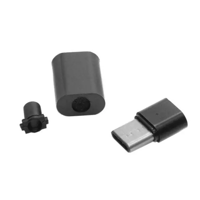 Alt view image 3 of 7 - 5set DIY 24pin USB 3.1 Type C USB-C Male Plug Connector SMT Type with Black Housing Cover