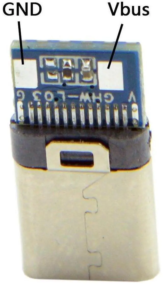 Alt view image 2 of 6 - 5set DIY 24pin USB 3.1 Type C USB-C Male Plug Connector SMT Type with 3.5mm SR and Housing Cover White