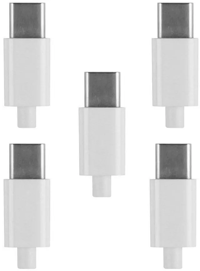 Alt view image 6 of 6 - 5set DIY 24pin USB 3.1 Type C USB-C Male Plug Connector SMT Type with 3.5mm SR and Housing Cover White