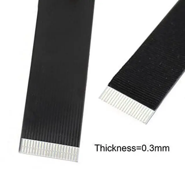 Alt view image 5 of 7 - Right Angled USB 2.0 Type-A Male to USB-C Type-C Male Data Flat Slim FPC Cable for FPV & Disk & Phone 100cm