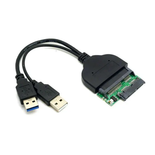 Alt view image 3 of 7 - USB 3.0 to SATA & Micro SATA Adapter for 1.8" & 2.5" Hard Disk Drive with Extra USB Power Cable