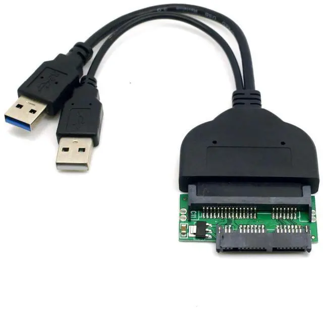 Alt view image 4 of 7 - USB 3.0 to SATA & Micro SATA Adapter for 1.8" & 2.5" Hard Disk Drive with Extra USB Power Cable