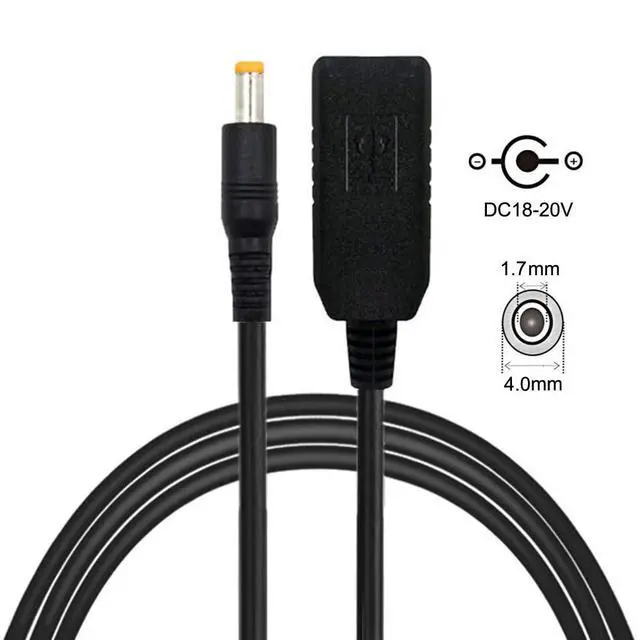 Alt view image 6 of 7 - USB 3.1 Type C USB-C Input to DC 20V 4.0x1.7mm Output Power Plug PD Emulator Trigger Charge Cable for Laptop