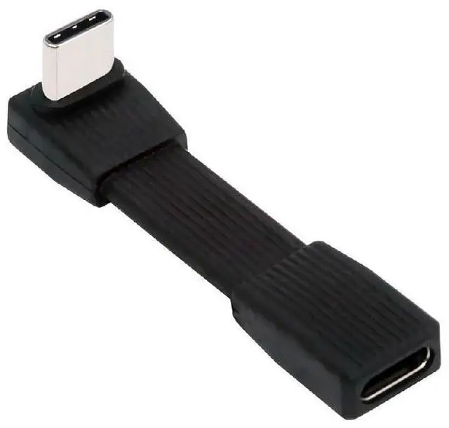 Main image of 240W USB5.0 80Gbps FPC Flat Slim USB Type C Extension Cable Male to Female Up Angled 90 Degree 16K 8K 60Hz 5K 51MM