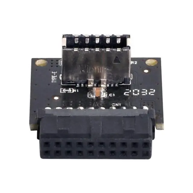 Alt view image 4 of 7 - USB 3.1 Front Panel Socket Type-E to USB 3.0 20Pin Header Male Extension Adapter for Motherboard