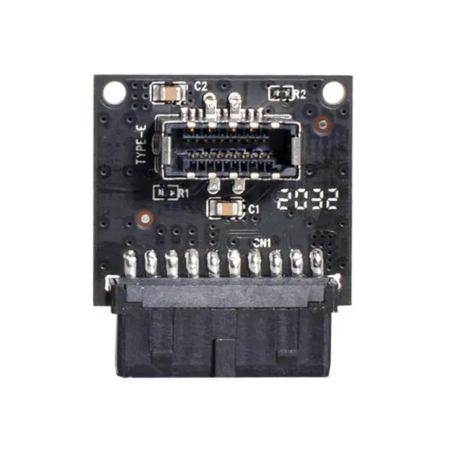Alt view image 2 of 7 - USB 3.1 Front Panel Socket Type-E to USB 3.0 20Pin Header Male Extension Adapter for Motherboard
