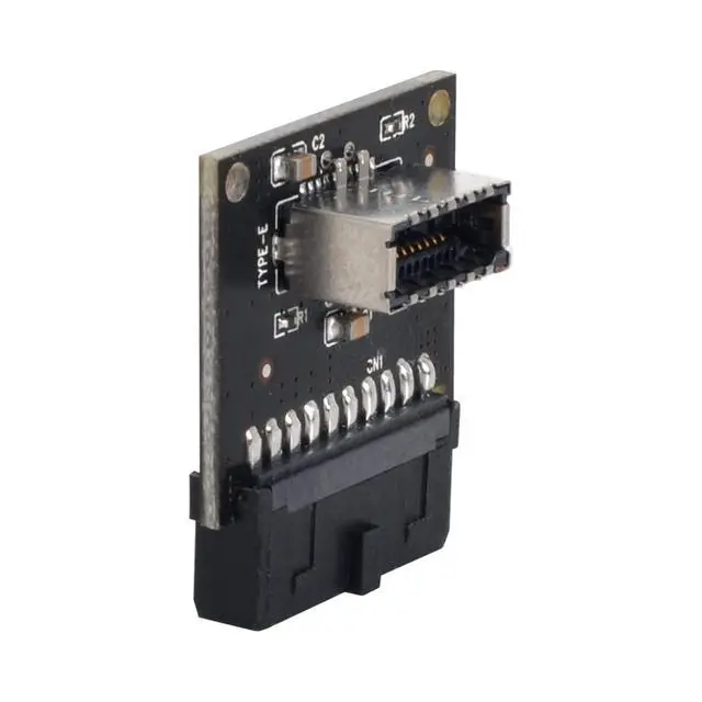 Alt view image 7 of 7 - USB 3.1 Front Panel Socket Type-E to USB 3.0 20Pin Header Male Extension Adapter for Motherboard