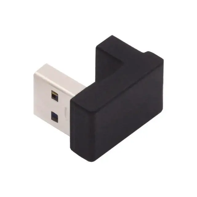 Alt view image 6 of 7 - USB-C Type C Female Back Angled Opposite U Shape to USB 3.0 A Male Data Adapter for Laptop Desktop